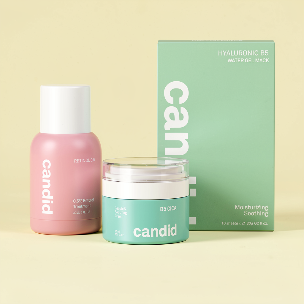 Essential Set: Retinol 0.5% + B5 Cream + B5 Face Mask Box